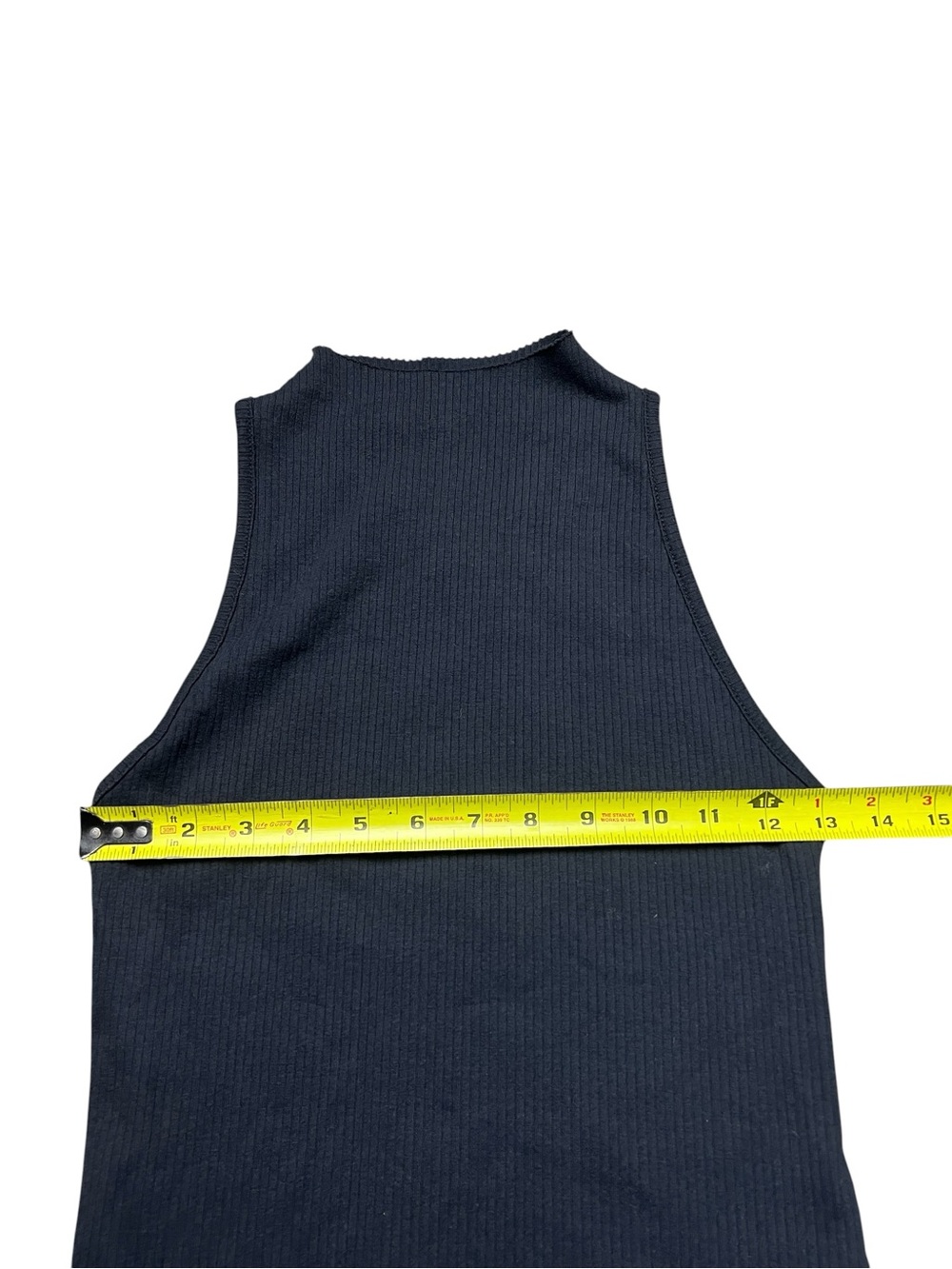 Maeve Anthropologie Black Ribbed High Neck Tank Top Women’s Size Small - Picture 4 of 6